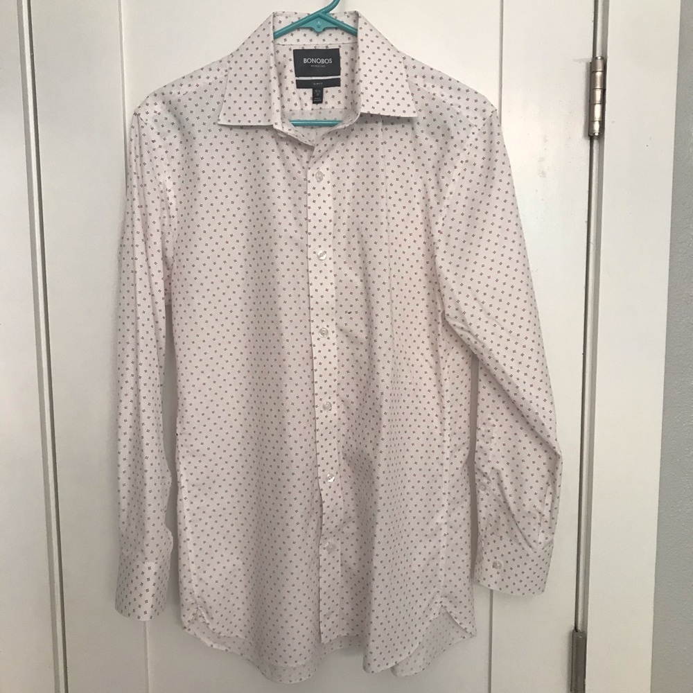 Men’s Bonobos Slim Fit Cotton Shirt - 15.5 / 33 - Picture 2 of 7